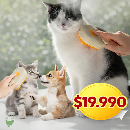 Cepillo Vapor Recargable para Mascotas Felices!