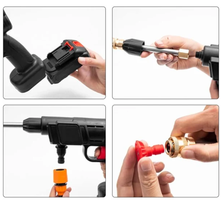 Hidrolavadora Inalambrica + Batería + Adaptador